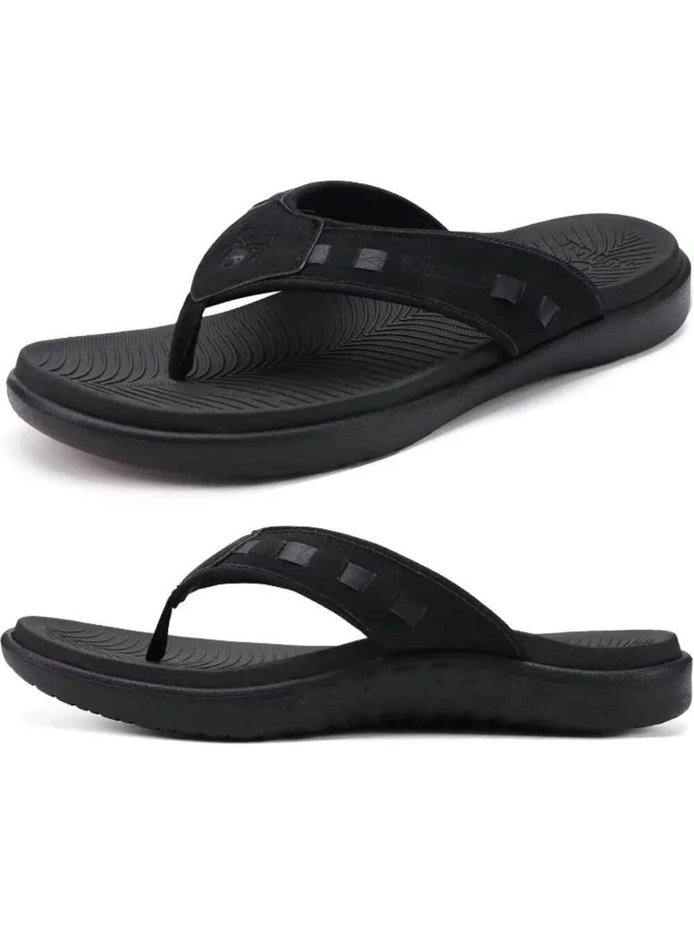 Men's Brown Fashion Arch Support Flip Flops Comfort Orthotic Thong Sandal Shoes